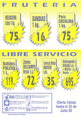 548. Precios de supermercado