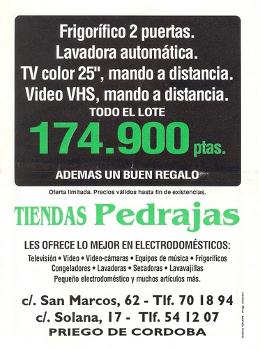 658. Tiendas Pedrajas