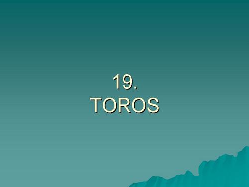 780. 19. TOROS