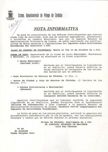 18. Bandos y notas informativas