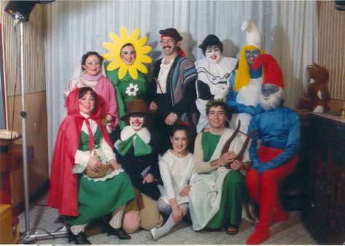 18.03.008. Carnaval. Grupo de amigos. 1984.