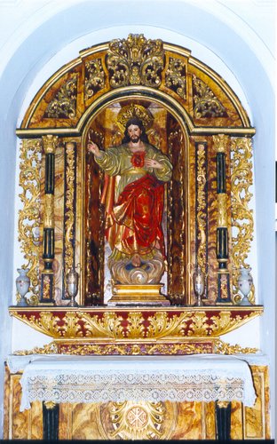 10.02.02.19. Fco. Tejero. Altar del Sagrado Corazón. Iglesia  de la Asunción de Priego.