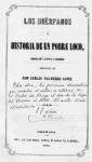 19.03.02.05. Portada del libro, Los Huérfanos o Historia de un pobre loco, 1874, de Carlos Valverde López.