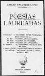 19.03.02.08. Portada del libro, Poesías Laureadas, 1924, de Carlos Valverde López.