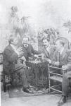 19.04.01.11. De izquierda a derecha, Ruiz Santaella, Lozano Sidro, Cristóbal Gámiz y José Linares.