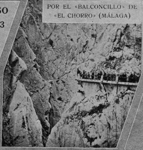 06.09.24. Por el Balconcillo del Chorro. Málaga. Curso 1933-1934.