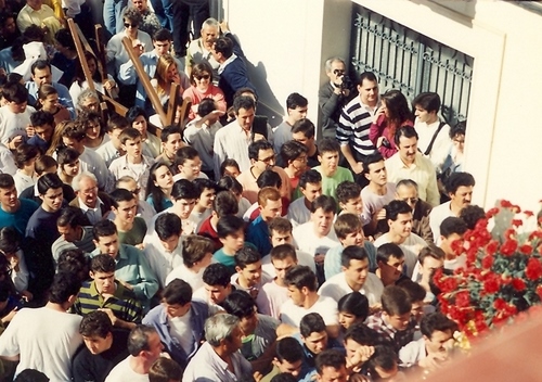 30.08.107. Nazareno. Semana Santa. Priego, 1993. (Foto, Arroyo Luna).