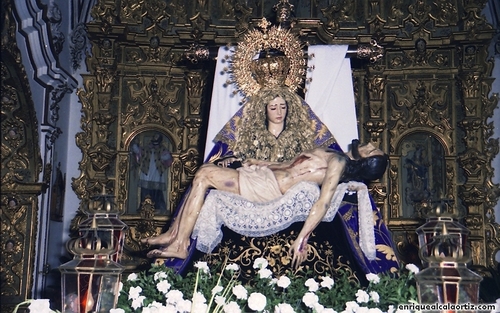 30.09.005. Angustias. Semana Santa, 1994. Priego. Foto, Arroyo Luna.