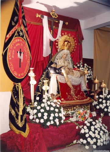 30.09.025. Angustias. Semana Santa. Priego, 1997. (Foto, Arroyo Luna).