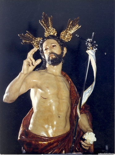 30.11.108. Resucitado. Semana Santa. Priego., 1989. (Foto, Arroyo Luna).