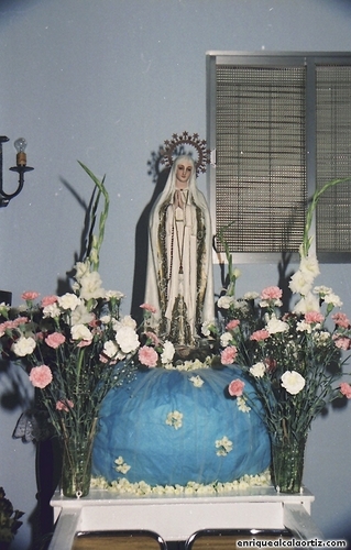 30.16.082. Virgen de Fátima y Corazón de Jesús de Brácana. Priego. 13-05-93. (Foto, Arroyo Luna).