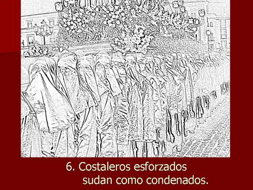 07.02.07. Costaleros esforzados, sudan como condenados.