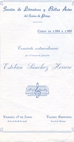 09.01.02. 1955. Concierto de Esteban Sánchez Herrero.