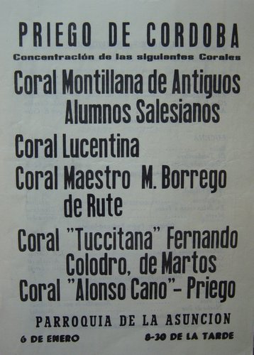 09.04.07. Priego. Iglesia de la Asunción. Concentración de Corales. 1983.