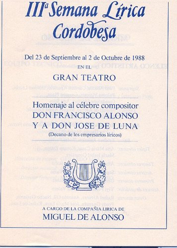 09.04.19. Tercera Semana Lírica. Coros El Cantar del arriero. 1988.