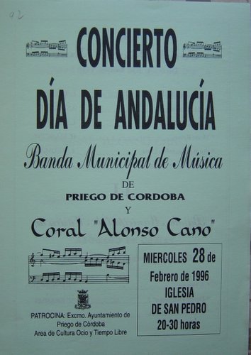 09.04.45. Priego. Día de Andalucía. 1996.