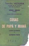 09.05.09. Teatro. Cosas de papa y mamá de Alfonso Paso. 1961.