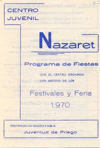 09.05.13. Club Nazaret. Actos durante la Feria. 1970.