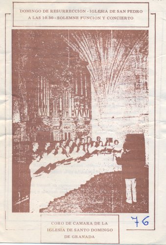 09.05.18. Coro de Cámara de la iglesia de Santo Domingo de Granada. 1976.