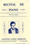 09.05.27. Recital de piano. Antonio López Serrano. 1982.