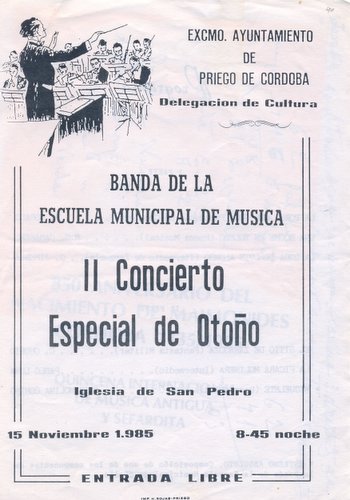 09.05.36. Concierto de la Banda Municipal de Música. 1985.
