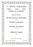 09.05.42. Recital de zarzuela. M. del C. González, P. Lavirgen. Sergio de Salas y A. López. 1987.