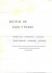 09.05.63..Recital. Juan Luis Expósito (saxo). José Ramón Córdoba (piano). 1991.