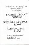 09.05.69. Carmen Decamp, Fernando Carmona, Antonio López. 1992.
