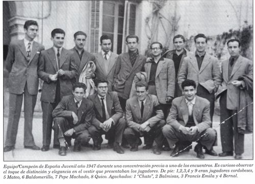 10.02.08. Equipo campeón de España juvenil. Año 1947.