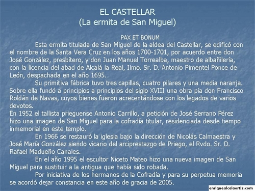 11.06.03.01. Ermita de San Miguel. El Castellar. Priego, 2007.