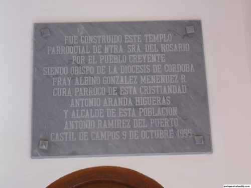 11.01.03.77. Iglesia Virgen del Rosario. Castil de Campos. Priego, 2007.