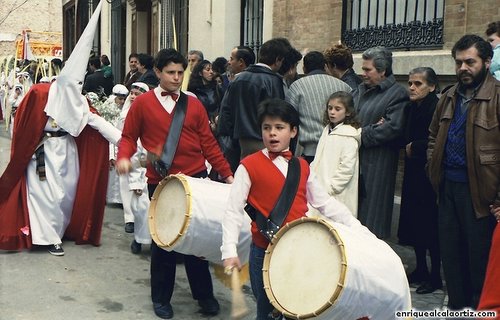 La Pollinica. Semana Santa, 1989. Priego. Foto, Arroyo.