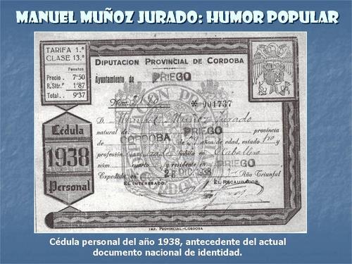 19.14.08. Manuel Muñoz Jurado, humor popular (1906-1975).