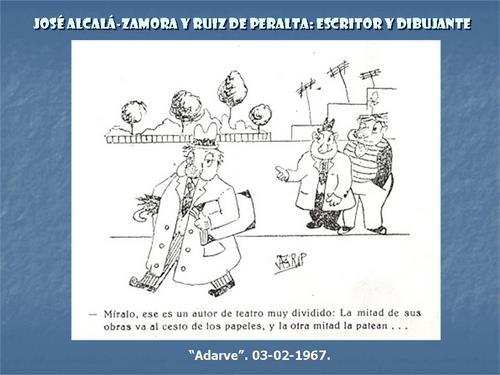 19.17.028. José Alcalá-Zamora y Ruiz de Peralta. Escritor y dibujante. (1924-1977).