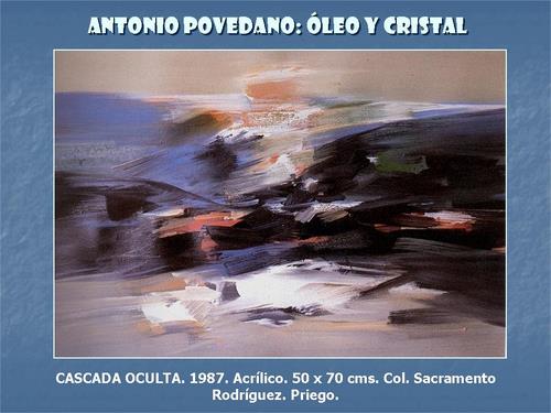 19.19.03.25. Antonio Povedano, óleo y cristal.