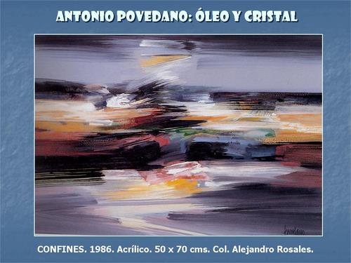 19.19.03.27. Antonio Povedano, óleo y cristal.
