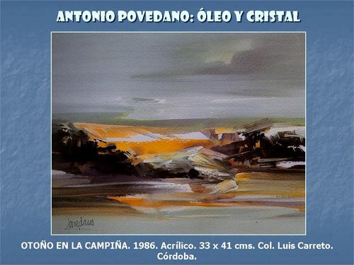 19.19.03.37. Antonio Povedano, óleo y cristal.