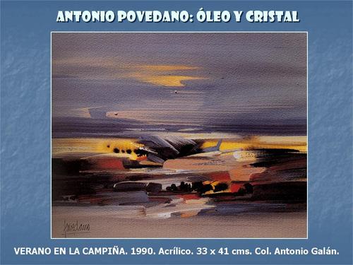 19.19.03.64. Antonio Povedano, óleo y cristal.