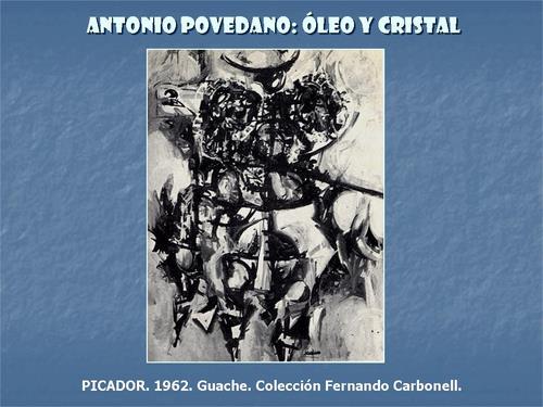 19.19.04.21. Antonio Povedano, óleo y cristal.