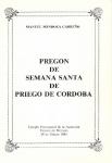 19.13.02.07. Pregón de Semana Santa de Priego de Córdoba. 1985.
