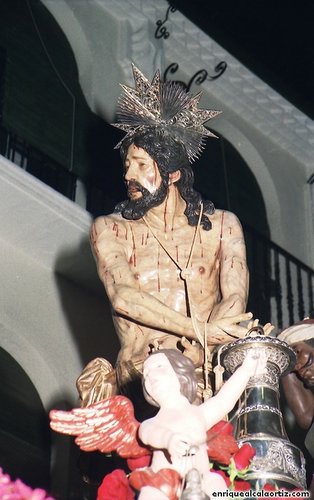 30.07.32. Columna. Semana Santa, 1999. Priego. Foto, Arroyo Luna.