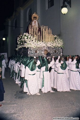 30.07.38. Columna. Semana Santa, 1999. Priego. Foto, Arroyo Luna.