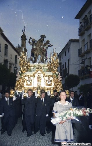 30.12.02.38. Columna. Fiestas de Mayo, 1995. Priego. Foto, Arroyo Luna.