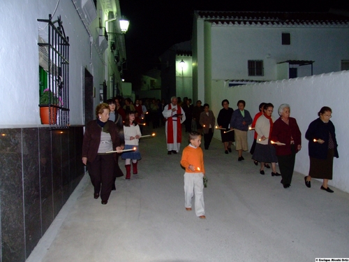 27.05.34. Las Lagunillas. Priego. Vía Crucis con Cristo. Domingo de Ramos, 2008.