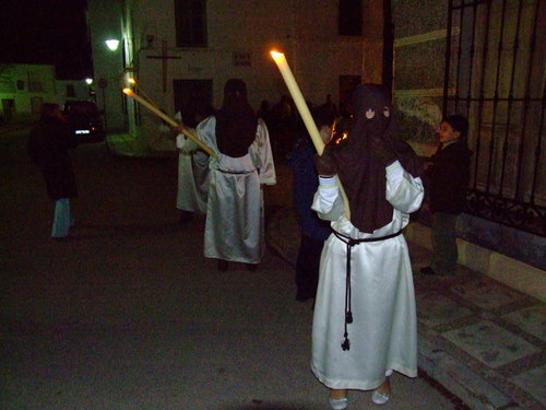 27.06.39. Vía Crucis con el Nazareno. Zamoranos, Priego. Jueves Santo, 2008.