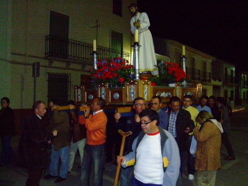 27.06.68. Vía Crucis con el Nazareno. Zamoranos, Priego. Jueves Santo, 2008.
