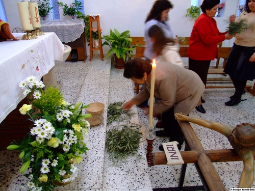 27.05.10. Las Lagunillas. Priego. Vía Crucis con Cristo. Domingo de Ramos, 2008.