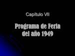 216. Programa de Feria. Año 1949.