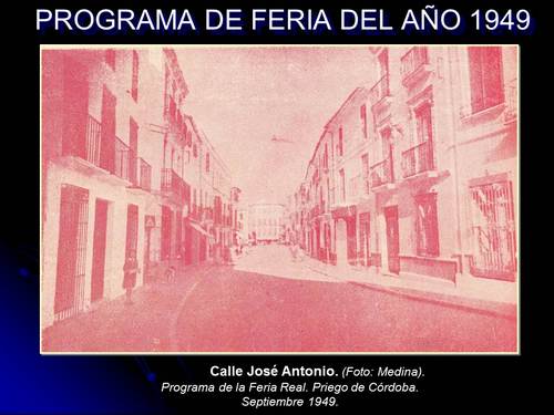 238. Programa de Feria. Año 1949.
