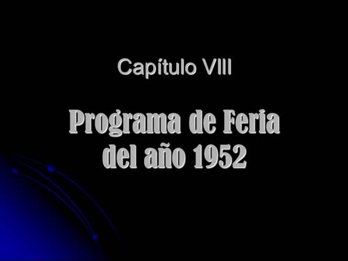 242. Programa de Feria del año 1952.